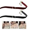 Trendy Crystal Circle Buckle Choker Necklace Lady's Sexy Velvety Clavicular Chain Chic Black/Wine Neck Jewelry