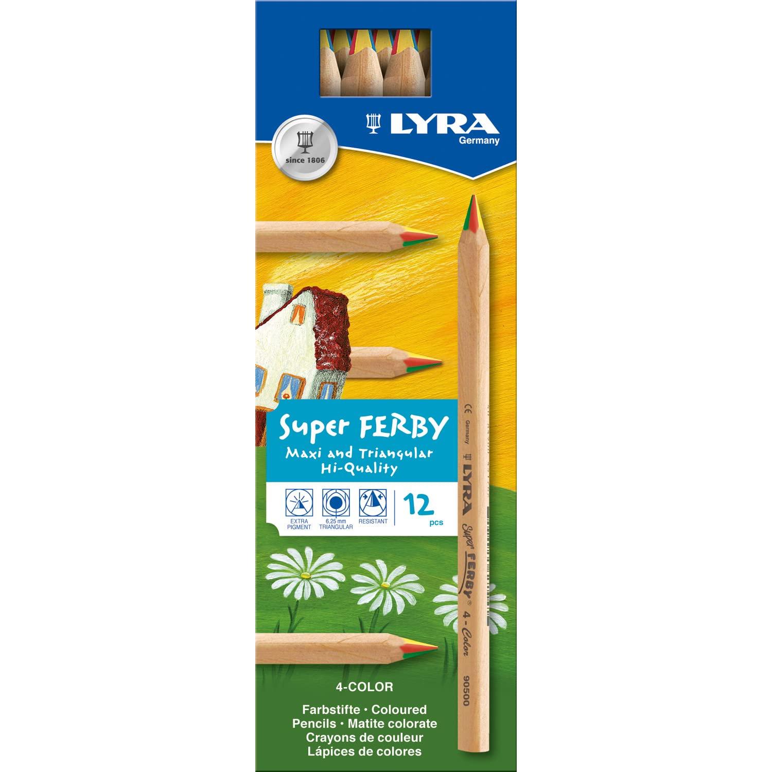 

Lila Super Falby Colored L3710500 4-in-1 Pencils, 12-Pack,