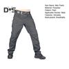 Men Tactical Training Pants Cotton Linen Blend Multiple Pocket Urban Commuter Cargo Trousers Slim Fit Joggers for Work Exercise Outdoor Fishing