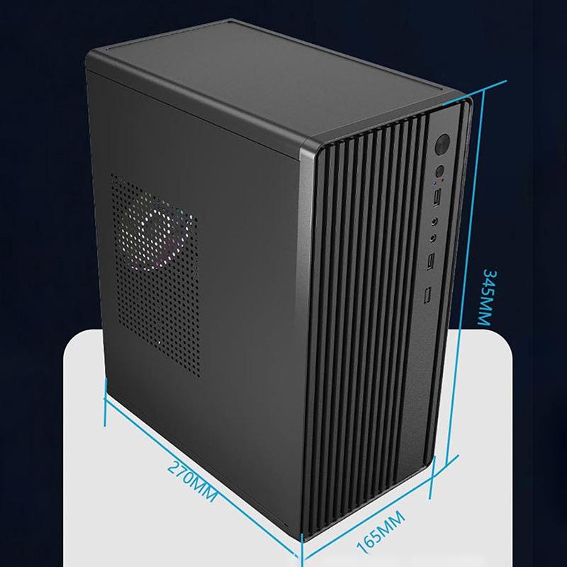 Mini Diy Computer Case For M-Atx/Itx Motherboard Atx Power Supply 240Mm Graphic Card Length Gpu 80Mm Air Cooling Fans