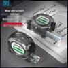 5m High-Precision Self-Locking Steel Tape Measure, Black Scale, Cut and Wear-Resistant.