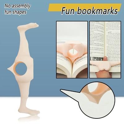 Ergonomic Thumb Bookmark Finger Ring Page Holder Reading Assistant Non Slip Grip Book Support Tool for Readers Glasses Wearers