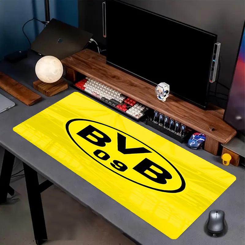 Borussia Dortmund Druck Mauspads, Anti-Rutsch Schreibtisch-Tastaturmatte, für PC Laptop Gaming Arbeiten Tägliche Nutzung, Coole Festival Überraschungsgeschenk
