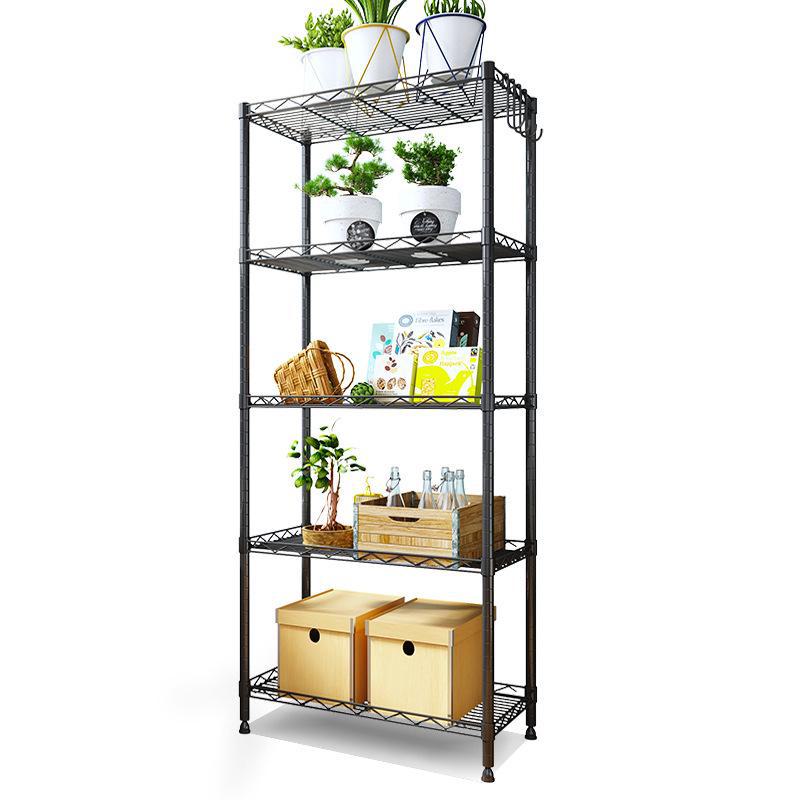 Multi-layer metal storage rack for kitchen, microwave, floor, bathroom, oven seasoning.