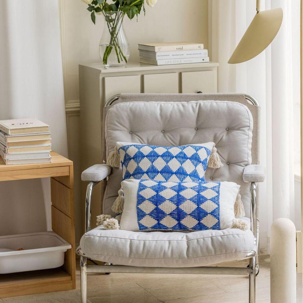 Imanqi Yun Wielokolorowa Żakardowa Poduszka Dekoracyjna na Sofę, Zagłówek Łóżka, Poduszka do Salonu, Krzesło, Samochód (Rdzeń nie jest zawarty).