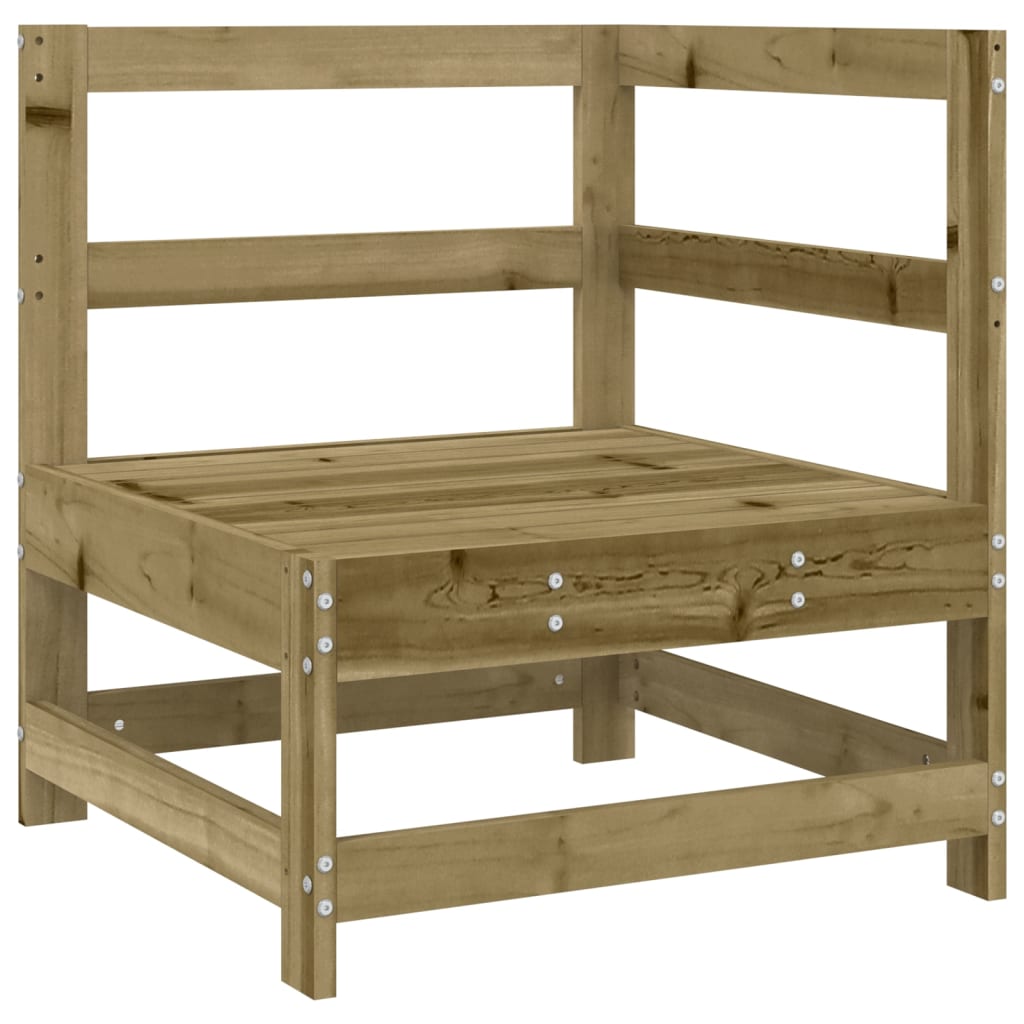 Vidaxl Ogrodowa Sofa Narożna, Impregnowane Drewno Sosnowe