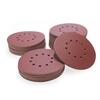 Woltersberger® 50 Pièce Disques Abrasifs Ø 225mm | Grain P180 | 10 Trou En Rouge | Papier De Verre Ponceuse À Sec Ponceuse...