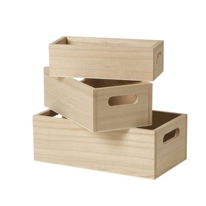 3-piece Wooden Box