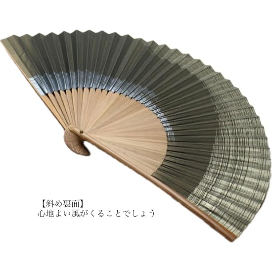 Kyoto Folding Fan (Kyo-sensu), Shikebiki style, Made in Japan, Kyoto, for men, for personal use, gif