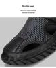 Men's Plus Size Breathable Mesh Closed-Toe Summer Sandals