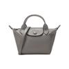 Le Pliage Cuir 17 Mini Dumpling Bag Women Shoulder Bag Dove-Gray 1500757P55