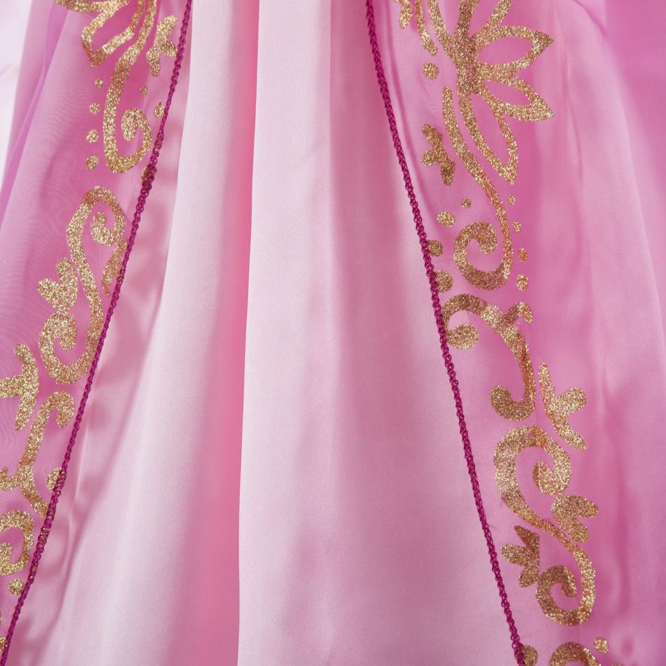 Girls Costume Children Cosplay Princess Dress Kids Halloween Birthday Pageant Party Rapunzel Dress Girl Carnival Tangled Clothes