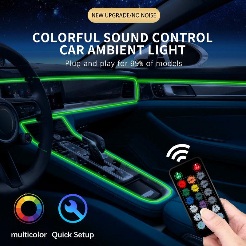 Auto Dashboard Console Led Ambient Cold Light Decorative Strips 1-5M