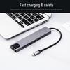 8-in-1 USB-C Hub: Type-C To HDMI, Network Card Converter, Multifunctional Dock
