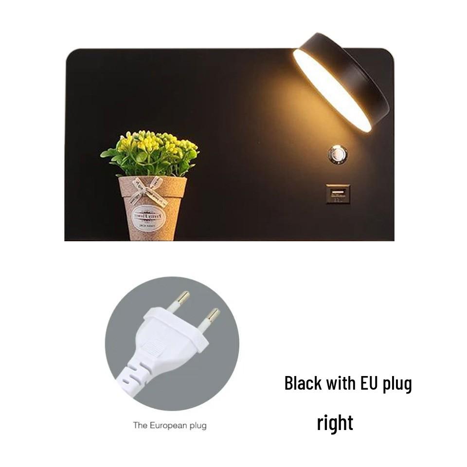 Lux Minimalist USB Touch LED Wall Lamp, Three-Color Dimmable, 12W, Bedroom Bedside Reading Light