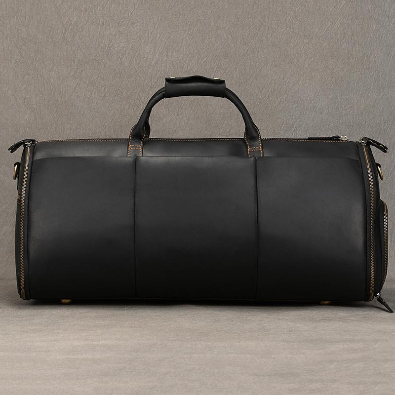 Large Men's Duffle Bag Genuine Leather Travel Bags For Men Male Handbags Weekender Suit Bag On Luggage Luxury Handbag For Suits