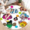 One Piece Poster Round Area Rug Carpet Rug For Living Room Bedroom Sofa Playroom Decor Nonslip Floor Mat