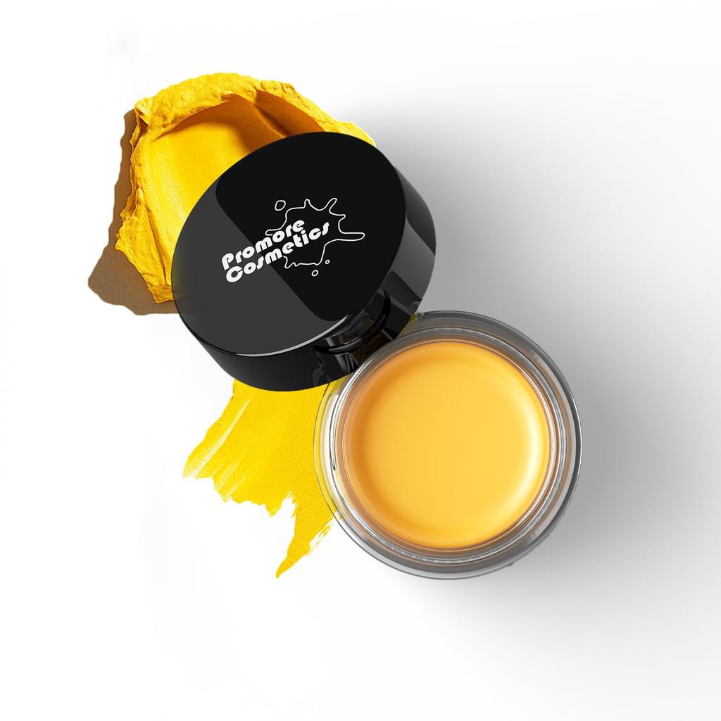 Promore Eyeshadow Paint - BRIGHT YELLOW | Multiuse | Waterproof Eye Color | Eye Base |Eye Liner |Face Paint | Smooth & Blendable Formula