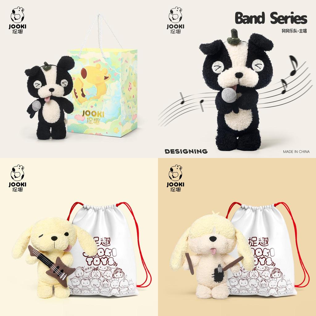 Dog Drummer Plush Toy Cute Doll Sleeping Pillow Girl Boy Gift For Kids
