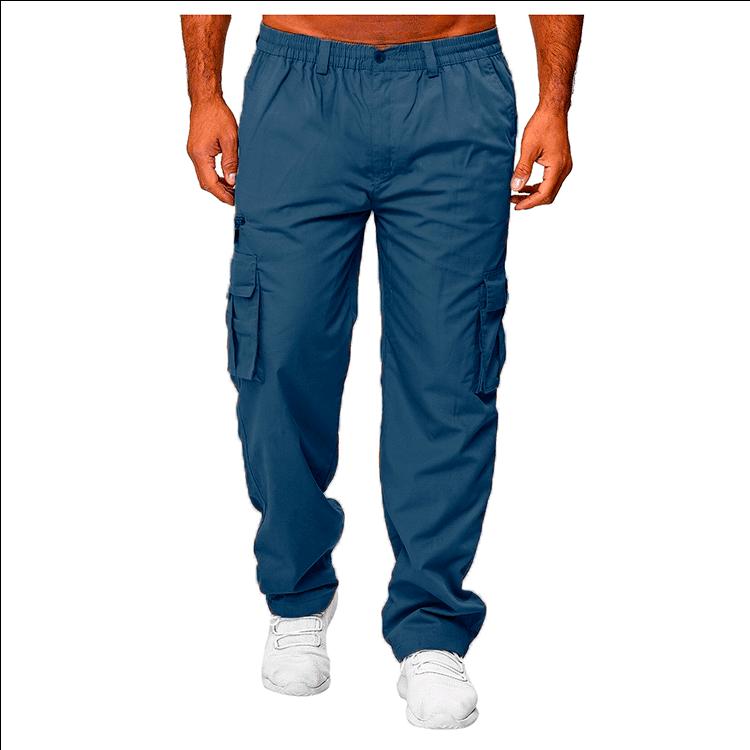 Men's 2025 Casual Loose Straight Cargo Pants for Outdoor Sports & Running