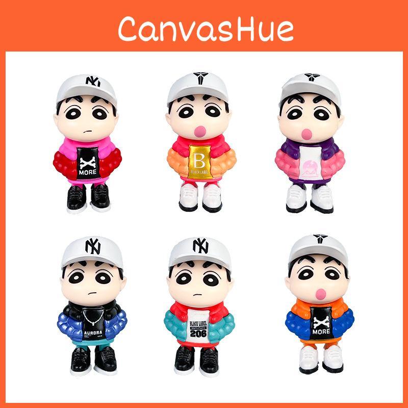 Trendige Kleidung Crayon Shin Chan Actionfiguren Modell Spielzeugpuppe Dekoration