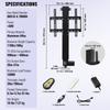 Motorized TV Lift Stroke Length 28 Inches Motorized TV Mount Fit for 26-57 Inch TV Lift with Remote Control Height Adjustable 28 Inch Load Capacity