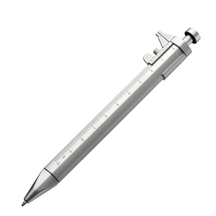 

Creative Stationery Silver Scale Ruler & Vernier Caliper Ballpoint Pen Set Bullet Type 1.0