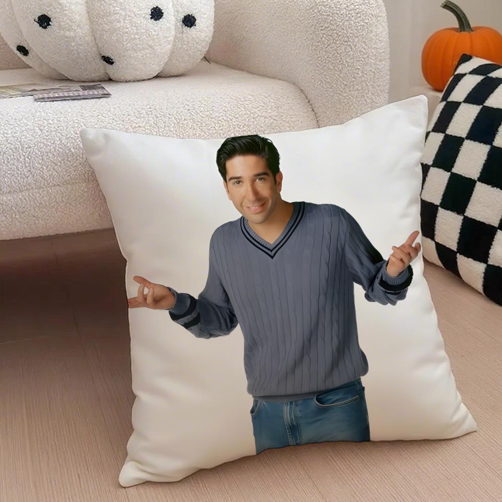 RRoss Geller Cushion Cover Linen Pillow Case Soft Breathable Protective Couch Room Decoration