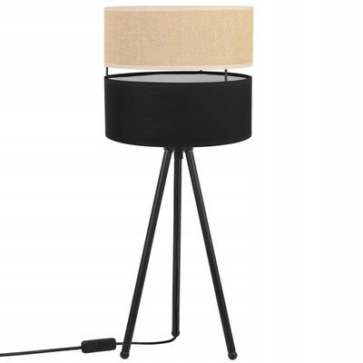 TABLE LAMP JUTE LAMPSHADE 20 CM BLACK