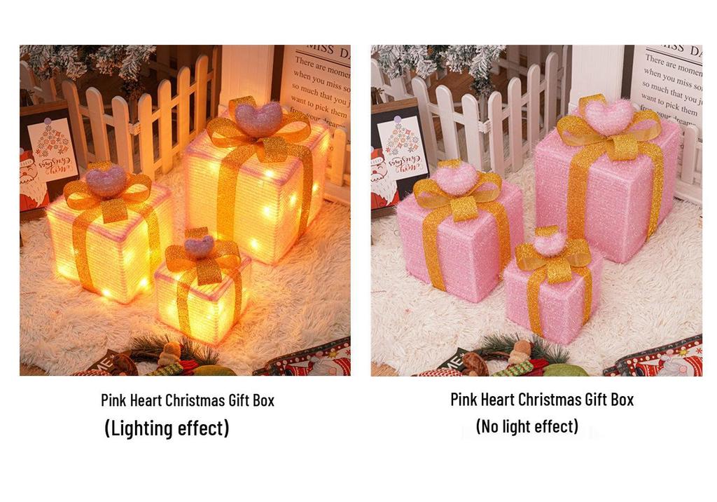 Christmas LED String Lights Gift Set: 3-Piece Decoration for Festive Party Atmosphere
