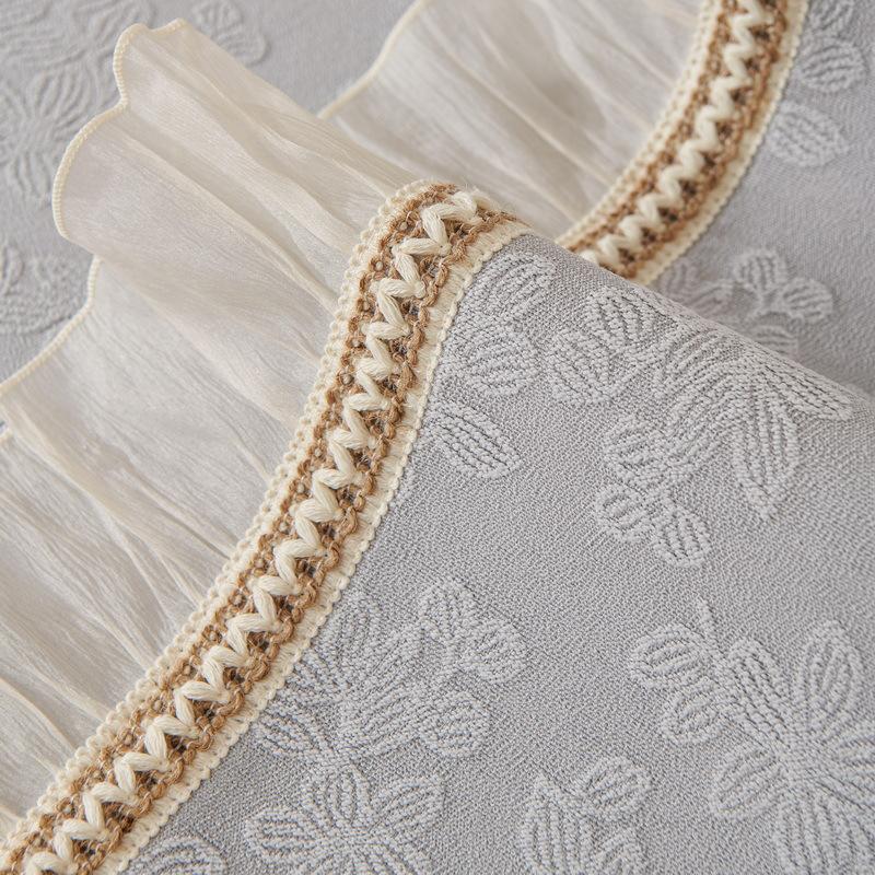 Cream Wind Sofa Cushion Universal In All Seasons French Skirt Sofa Cover Simple Non-Slip Chenille Seat Cushion Cover Cloth Towel
