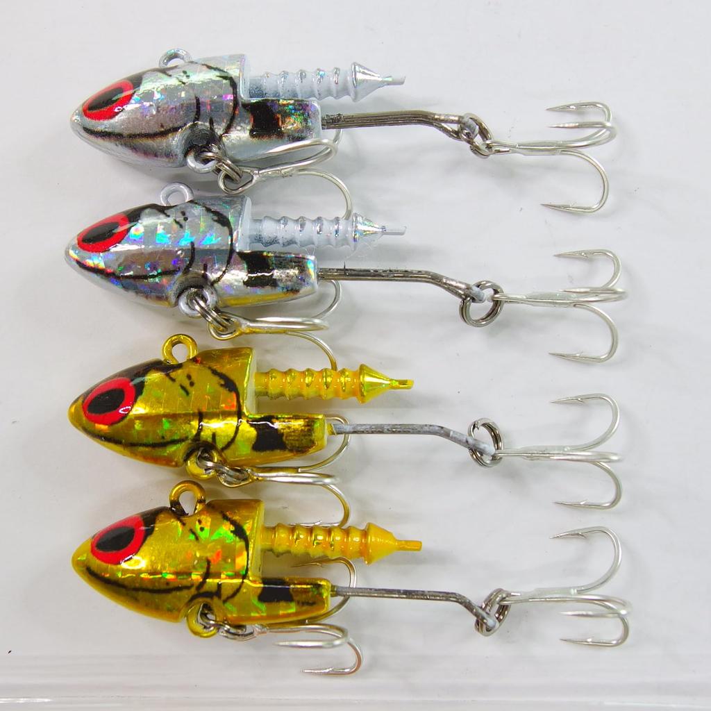 Momo Lure Sea Bass Lure Metal Jig Metal Vibration Shad Jig Head Shad Body Head x 4 75mm Shad Set [momo lure] MVS-16 MVS-22 MVS-28 (16g + 01)