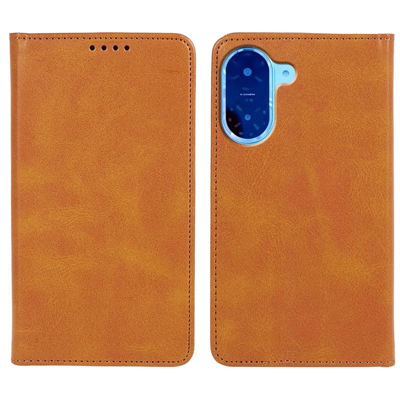 For Xiaomi Redmi A5 4G (171.7mm)/Poco C71 4G Case Strong Magnetic PU Leather Phone Cover Calf Texture