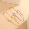 Authentic 925 Sterling Silver Crystal Cute Dog Charm Chain Link Adjustable Women Bracelet Luxury Silver Jewelry Party Gift