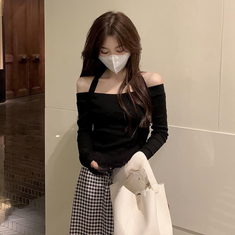 Chic One-Shoulder Short Tops for Women - Spring & Autumn 2022 Collection