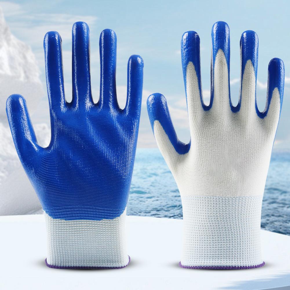10 Paar rutschfeste, verschleißfeste, atmungsaktive Nitrilhandschuhe für Industrie, Arbeit, Bauwesen, Sicherheit, rutschfeste Arbeitshandschuhe