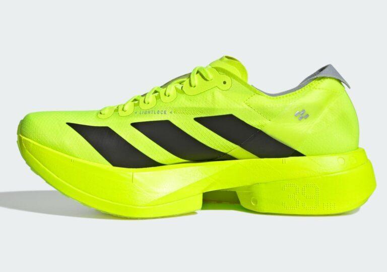 JR6364 adidas Adizero Adios Pro 4 Lucid Lemon Core Black Halo Silver (Men's)