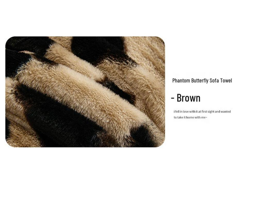 Luxurious Plush Winter-Style Thickened Leather Sofa Cover