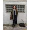 Coffee Color Knitted Tote: Women's Autumn/Winter Casual Large Woven Bag