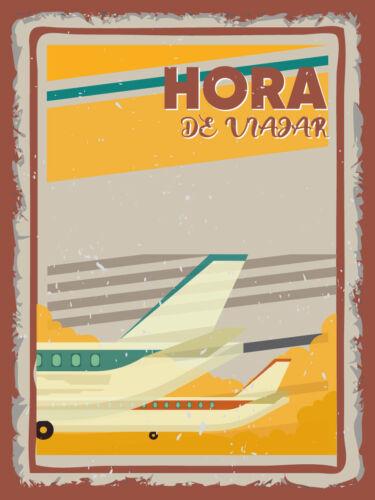 

Trip Time In Spanish Wall Plaque Vintage Metal SignAluminum 20x30cm（7.8x11.8inch）