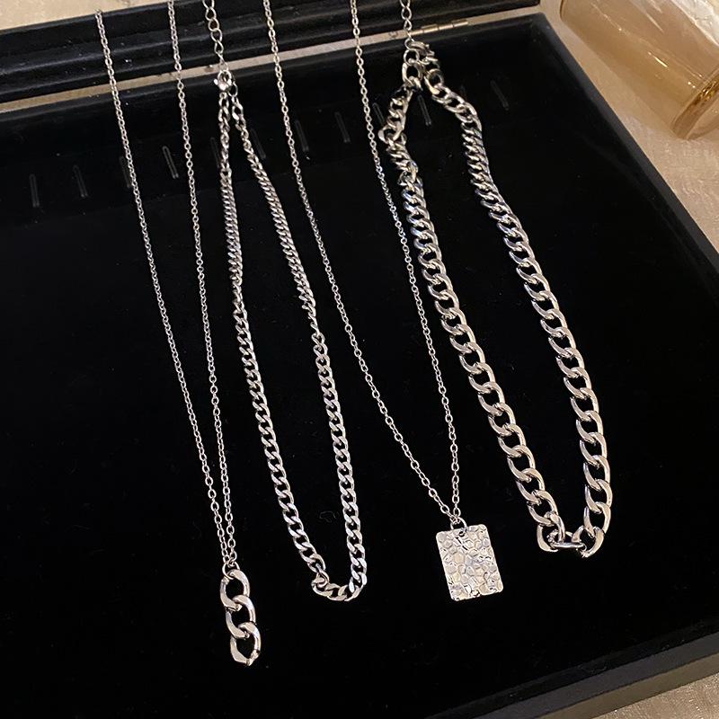 Elegante mit Diamanten besetzte Halskette & Schmuckset für Damen - High-End, vielseitig, super funkelnde Luxus-Schlüsselbein-Accessoires
