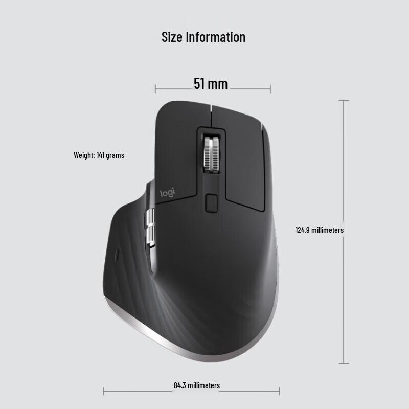 Logitech MX Master 3S Wireless Dual Mode Silent Mouse