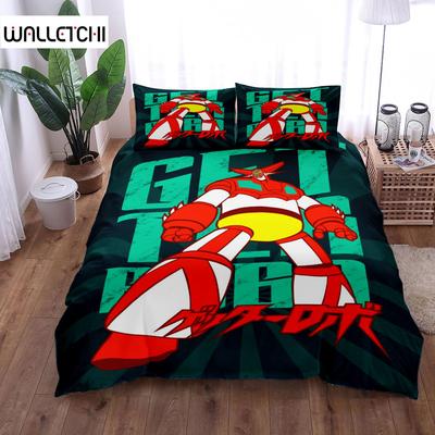 097 Shin Getter Robot Duvet Cover Set King Queen Double Full Twin Single Size Bed Linen Set