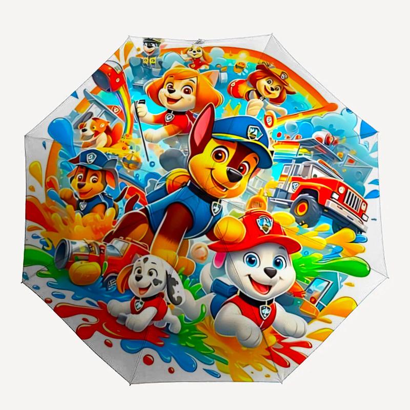

1pc Paw Patrol Automatic Opening/closing Umbrella, Foldable Sunshade, Perfect Gift for Friends, Durable Plastic Handle yy250808060