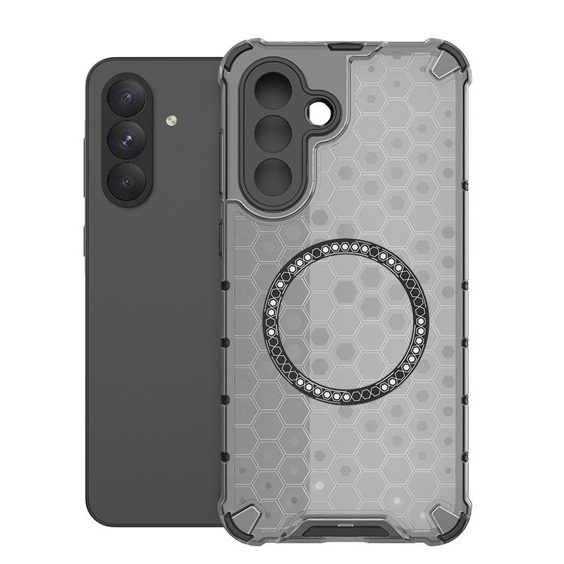 Suitable for One Plus ACE3 Pro Honeycomb Magnetic Mobile Phone Case One Plus Nord4 Color Transparent Anti-drop Protective Case