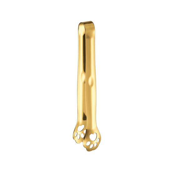 Food Tong Comfortable Grip Cat Paw Stainless Steel Portable Handheld Bread Clamp  BBQ Cooking Clip Kitchen Gadget