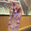 Charming Flower Bow Beaded Keychain & Heart Phone Charm
