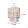 Boho Macrame Pendant Light Shade - Handcrafted Home Decor