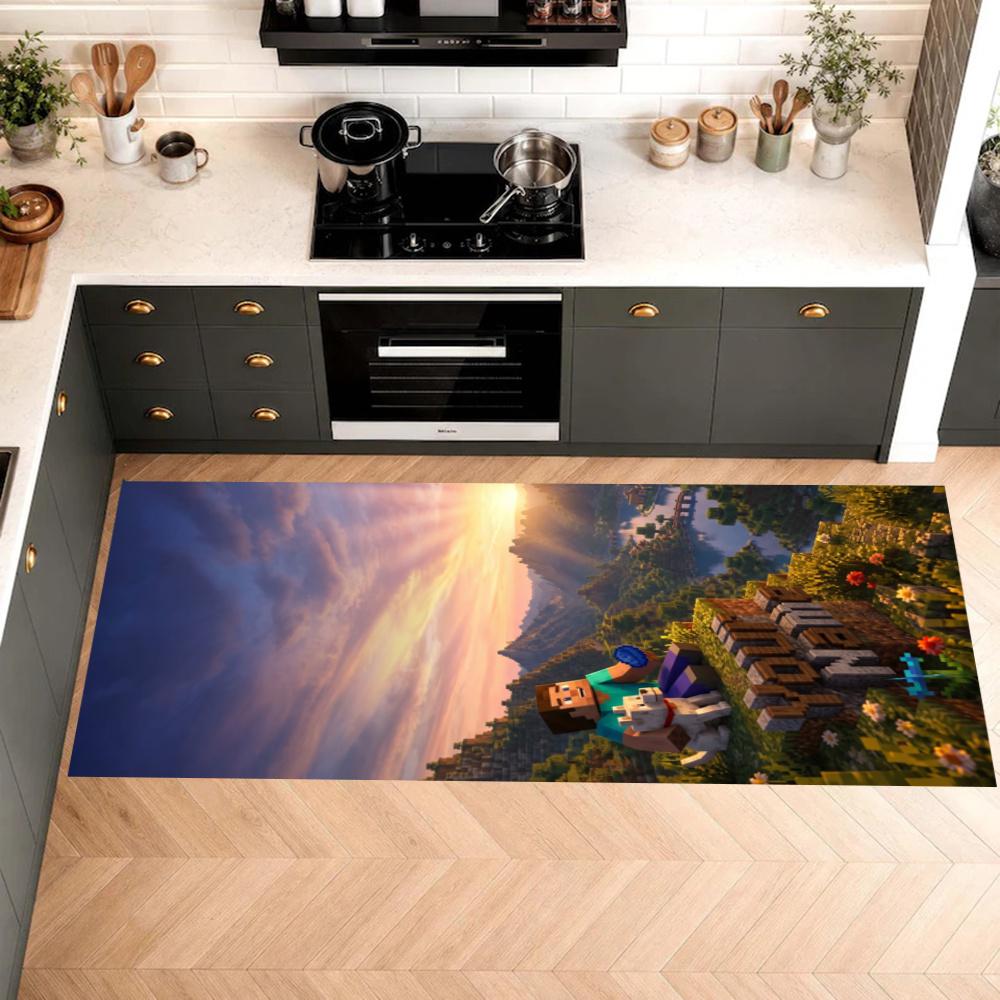 Minecraft Customize Your Name Kitchen Rug Runner Rug Laundry Mat Hallway Entryway The Best Gift Choice