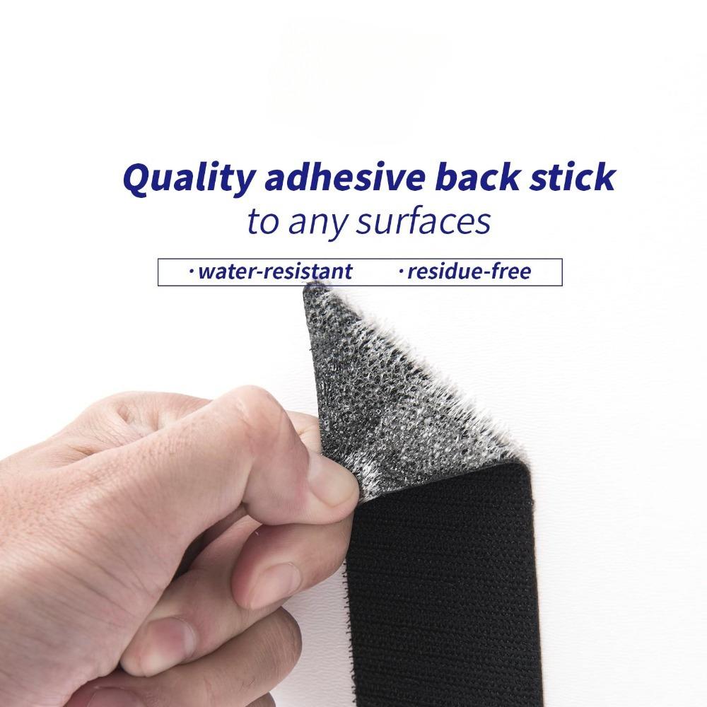 20PCS Self-Adhesive Hook and Loop Strip, Adhesive Back Tape Fasteners Heavy Duty Mounting Strip Suitable for Home or Office Use